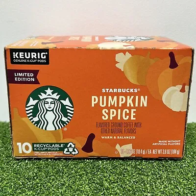 Pumpkin Spice Coffee Starbucks 10 K-Cup Pods Keurig LIMITED EDITION Feb 2023 NEW • $11.50