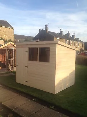 10x4 T&G GARDEN SHED HEAVY 12MM TONGUE AND GROOVE PENT ROOF HUT WOODEN STORE   • £545.40