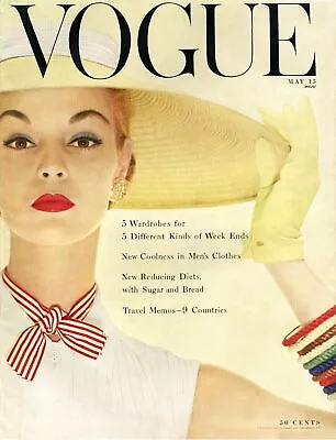 Vintage Vogue Magazine Cover Reproduction 17 X 12 Framing Print Wall Decor • $16.95