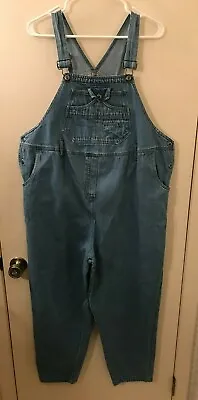 TAKE NINE Maternity Denim Blue Jean Bib Overalls Ladies Size Small (32-34x28) • $14.50