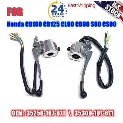 Complete Handlebar Control Switch Lever For Honda CB125 CB100 CD90 CL90 S90 CS90 • $24.50