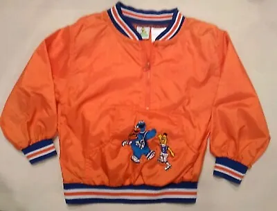 Vintage Sesame Street Infant Size 18 Months Jacket Football Windbreaker Orange • $19.99