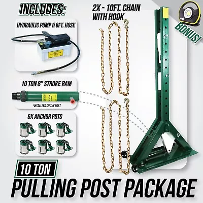 Jackco Pulling Power Post Package 68  Tall With Pump Hose Ram & 6pk Anchor Pot • $2149