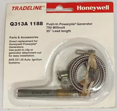 Honeywell Q3131188 Push-In Powerpile Generator 750 Millivolt 35  Lead Length • $74.99