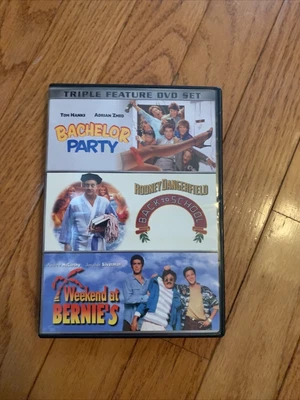 $5.79 • Buy BACHELOR PARTY/BACK TO SCHOOL/WEEKEND AT BERNIE'S - Triple Feature 3 DVD's