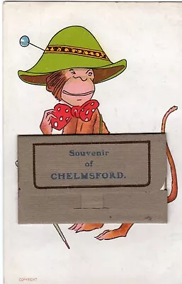Chelmsford Leporello Card With 12 Pictures / Fig. Monkey With Hat - 1915 • £6.02