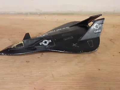 Black ERTL Diecast Plane Stealth F-19 Jet Fighter US Air Force With Missiles  • $20