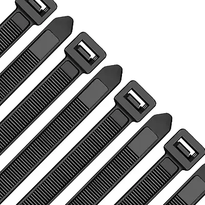 £9.30 • Buy Oksdown 100 Pack Black Thick Cable Ties Heavy Duty Large 300mm×7.6mm Strong 12