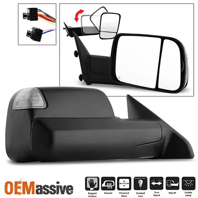 Fit 2009-2012 Dodge Ram Pickup Power Heated LED Signal Passenger Towing Mirror • $89.99