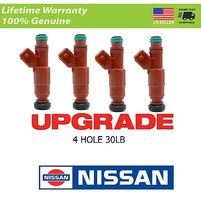 X4 89-90 Nissan S13 240sx 2.4L SOHC KA24E Fuel Injectors Upgrade 4-Hole 30lb • $99