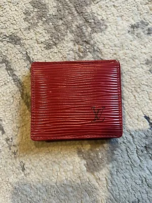 Louis Vuitton Red Epi Leather Coin Case  • £59.99