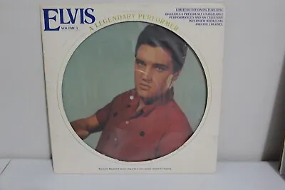 Elvis Presley - Legendary Performer Volume 3 PICTURE DISC LP 1978 • $10