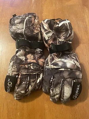 Gander Mountain Tech2O Advantage Max 4 Camo Duck Hunting Gloves Waterproof Med • $12.50