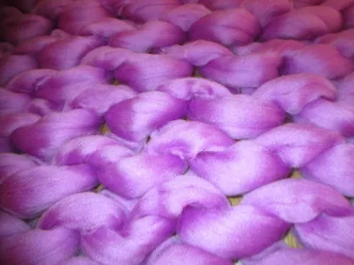 Giant Knitted Blanket - Super Chunky Merino Wool Throw - Orchid - 80cm X 70cm • £29.99