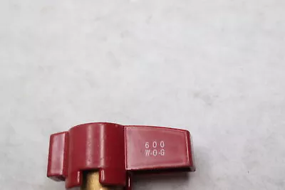 Gas Ball Shut Off Valve 600 WOG Red Handle Brass 3/8  JIC X 3/8  JIC FFBV01 • $5.58