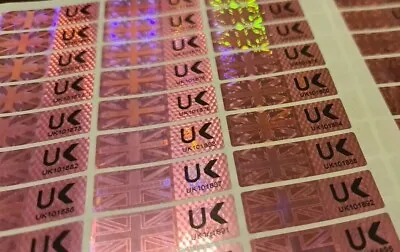 £2.39 • Buy Hologram Warranty Void Proof Evident Labels Security Seal Stickers Numbered