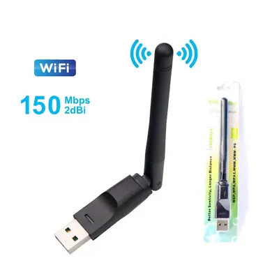 802.11n/g/b 150Mbps Mini USB WiFi Wireless Adapter Network Ralink RT5370 A3GK • £8.89