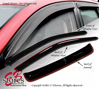 Vent Shade Outside Mount Window Visor Sunroof Type 2 3pc Chevy S10 S-10 94-04 • $40.19