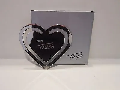 NIB Trish McEvoy Silver Toned Heart Bookmark Large & Great For Mother's Day!!! • $15.99