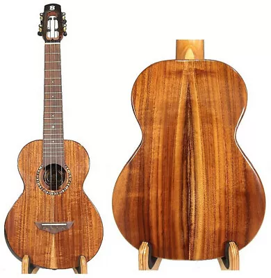 $190 • Buy Bright Sun Solid Curly Acacia Koa Tenor Ukulele Natural Wood Grain BS20T01