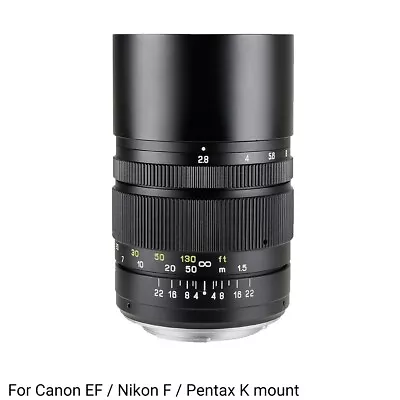 ZhongYi Mitakon CREATOR 135mm F2.8 II For Canon EF Mount (EOS Full Frame) • $199