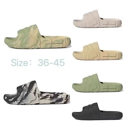 Womens Mens Sandals Adilette 22 Slippers Slides Summer Pool Flip Flops Size Gift • $37.94