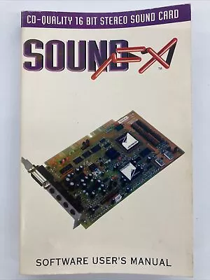 Vintage SoundFX 1993 Software Users Manual C22H • $19.80