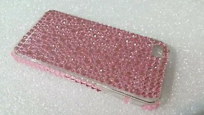 Iphone 4g Fashion Case Cover Pink Beads Bling 3d  • £2.25