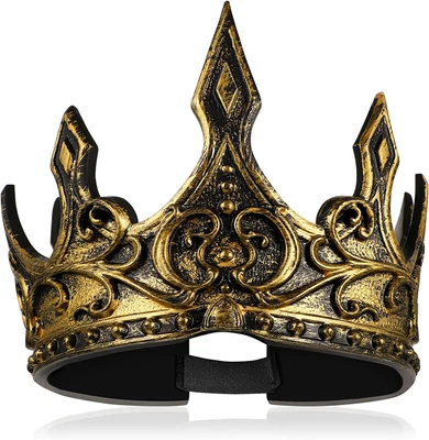 £20.45 • Buy ABOOFAN Queen 1Pcs Medieval King Crown Headband Headdress For Prom Halloween For