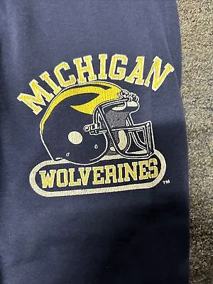 Vintage Michigan Wolverines Sweatpants L Made In USA Signal Company  • $14