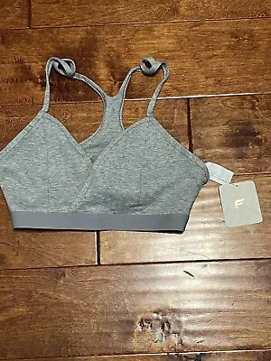 Fabletics Women's Live-In Racerback Bralette S / 6  Classic Grey Heather NWT $44 • £30.79
