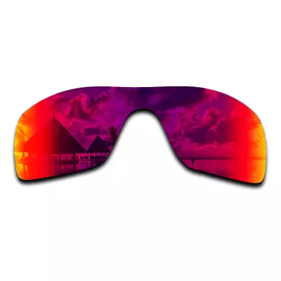 Polarized Purple Red Mirrored Replacement Lenses For-Oakley Batwolf Sunglasses • $8.99