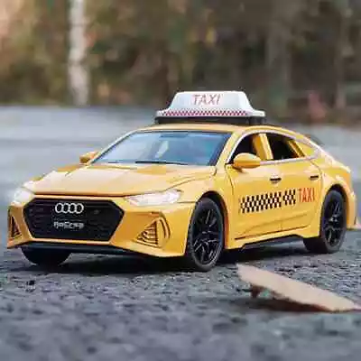 1:32 Audi RS7 Alloy Taxi Car Model Diecasts & Toys Vehicles Simulation Sound Toy • $8.45