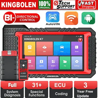 KINGBOLEN Scanner K7 BT Auto Full Diagnostic Bidirectional Key Programming Tool • $319