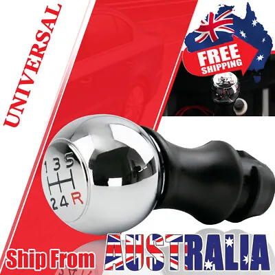 5 Speed PU Car Gear Shift Knob Manual Shifter Level Ball Stick Universal Black • $20.89