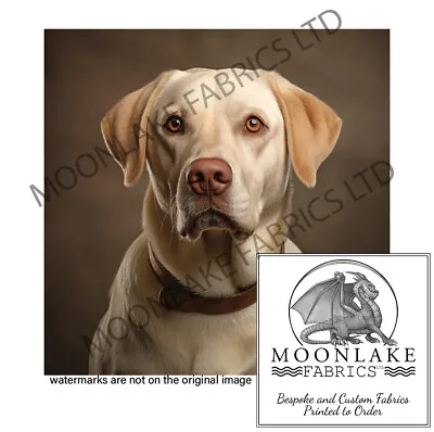 Labrador Retriever Portrait 100% Natural Cotton Or 290gsm Thick Soft Polyester • £3.45