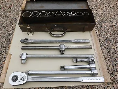 Vintage Craftsman 3/4  Socket Set =V= Plus BM Series T Handle • $275