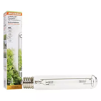 (1) SYLVANIA LumaLux Plantastar High Pressure Sodium 400W Grow Light T14.5 S51 • $12.79