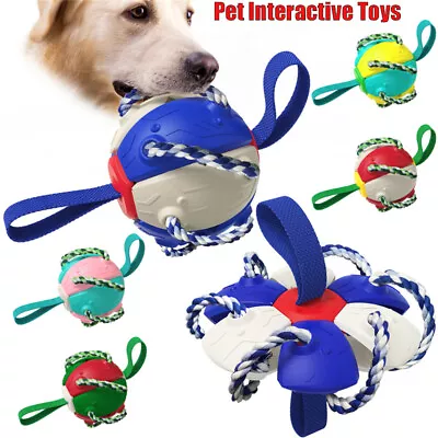 Pet Dog Interactive Toys Flying Saucer Ball Outdoor Sports Frisbee Ball Dog Play • $19.99