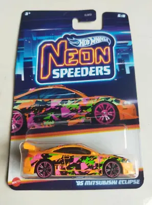 2024 Hot Wheels Neon Speeders ' 95 MITSUBISHI ECLIPSE #5/8 - READY STOCK • $12.51