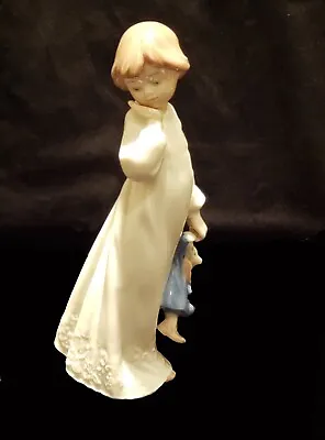 Lladro Nao Daisa My Rag Doll Girl With Clown Toy Porcelain Figurine  #1108 • $99