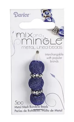 Darice Mix And Mingle 5PC BDS METAL MESH AND RONDELLES DWO • $2.25