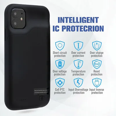 For IPhone X XS XR MAX 11 12 Pro Max Battery Charger Power Bank Charging Case • $68.99