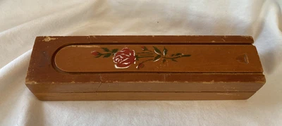 £8.95 • Buy Vintage Wooden Pencil Box