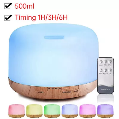 LED Aroma Aromatherapy Diffuser Essential Oil Ultrasonic Air Humidifier Purifier • $20.99