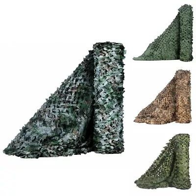 Military Camo Net Camouflage Netting Hunting Camping Army Woodland Hide Cover • $15.99