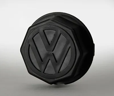 Black Plastic Center Wheel Cap With Logo For 1973-1979 Beetle And Karmann Ghia • $24.95