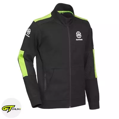 Kawasaki Sports 2023 Motorcycle Mens Zipped Sweatshirt Jacket 166SPM2310 Genuine • £94.95