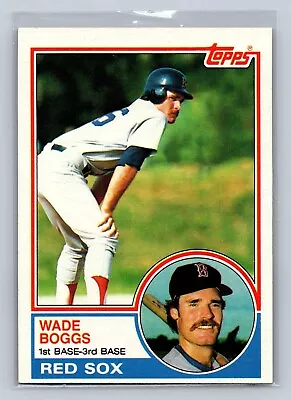 Wade Boggs 1983 Topps Rookie Card #498 Boston Red Sox • $9.99
