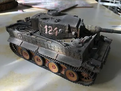 £49 • Buy Tamiya 1 35 Scale Model Of Tiger Tank Ww2 Pro Built Air Brushed Weathered Vgc